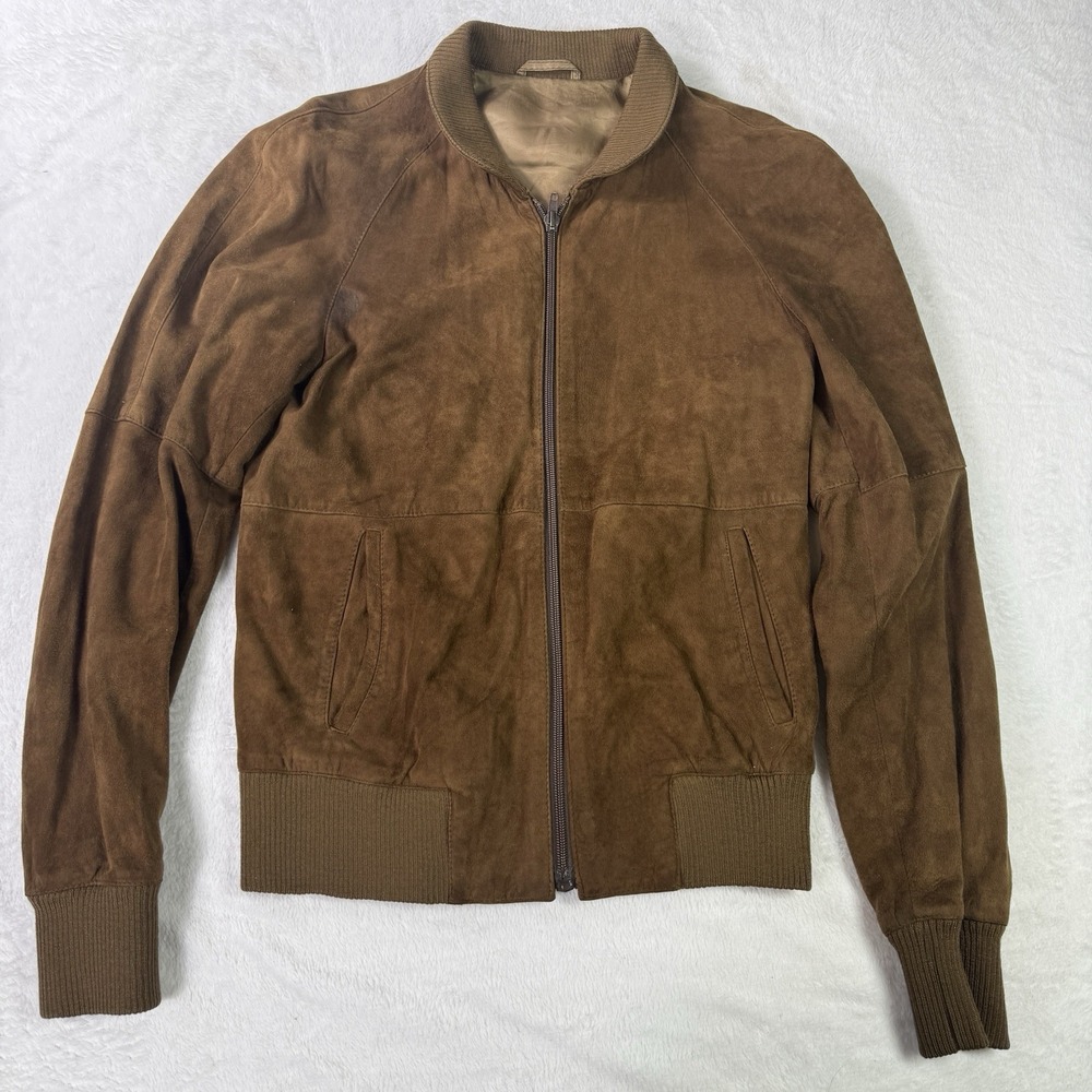 Vintage Caribu Moda Pelle Leather Jacket Medium Made in Italy Womens 44 Brown